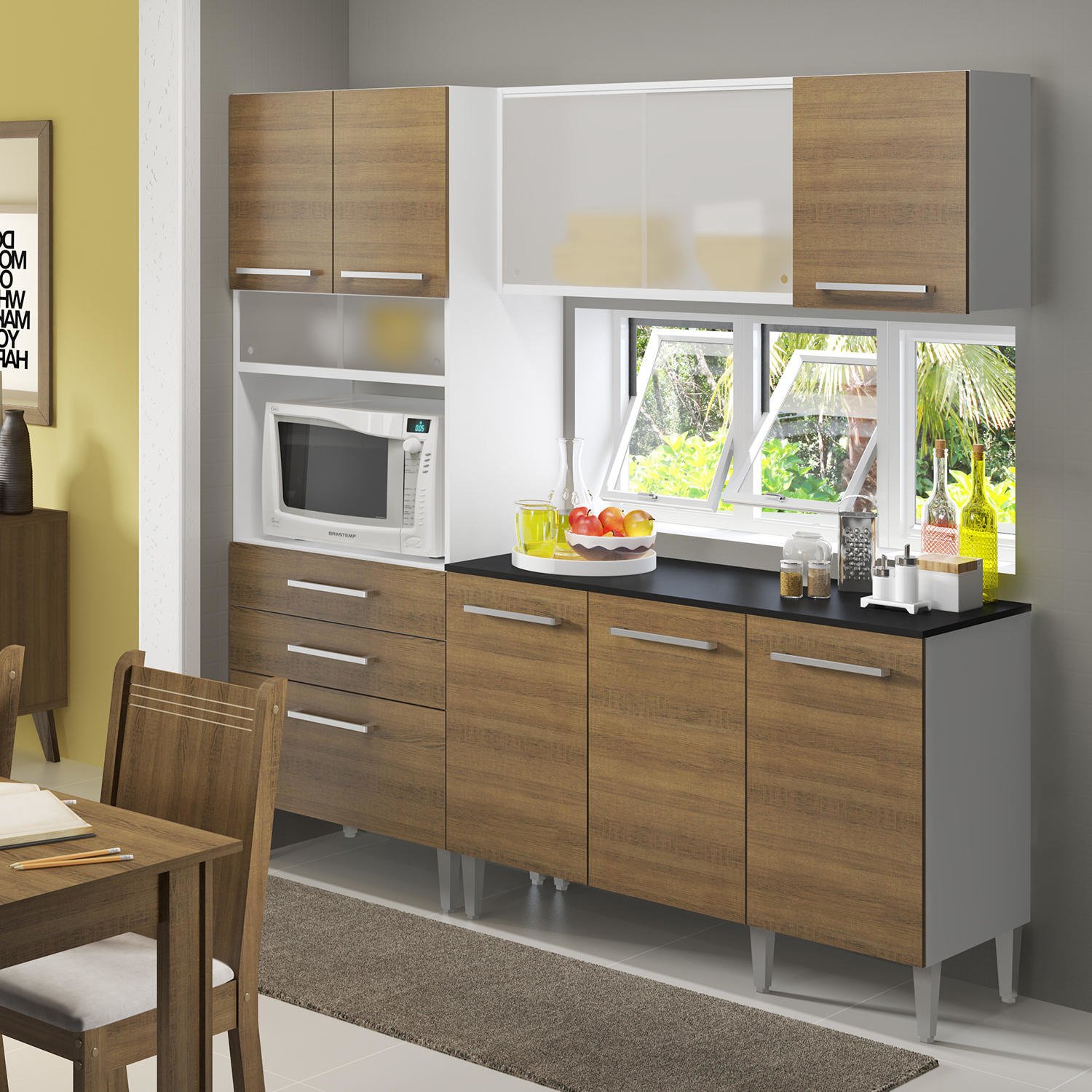 Cozinha Compacta L Elegance Beyato Com V Rios Desenhos Sobre Cozinha Compacta L Elegance Beyato Com V Rios Desenhos Sobre